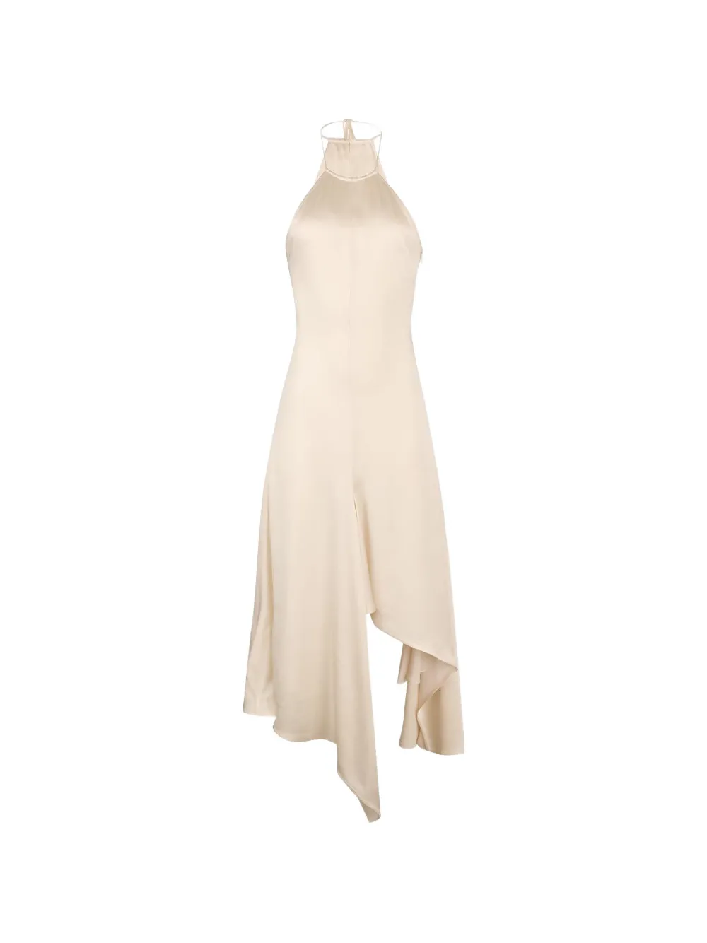 Victoria Beckham halterneck draped maxi dress - Toni neutri