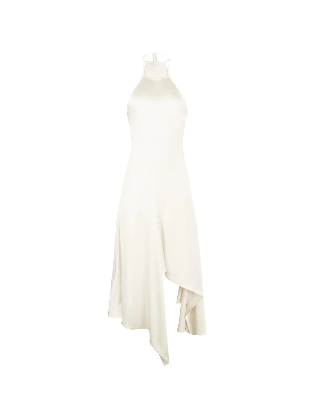 Victoria Beckham halterneck draped maxi dress - Toni neutri