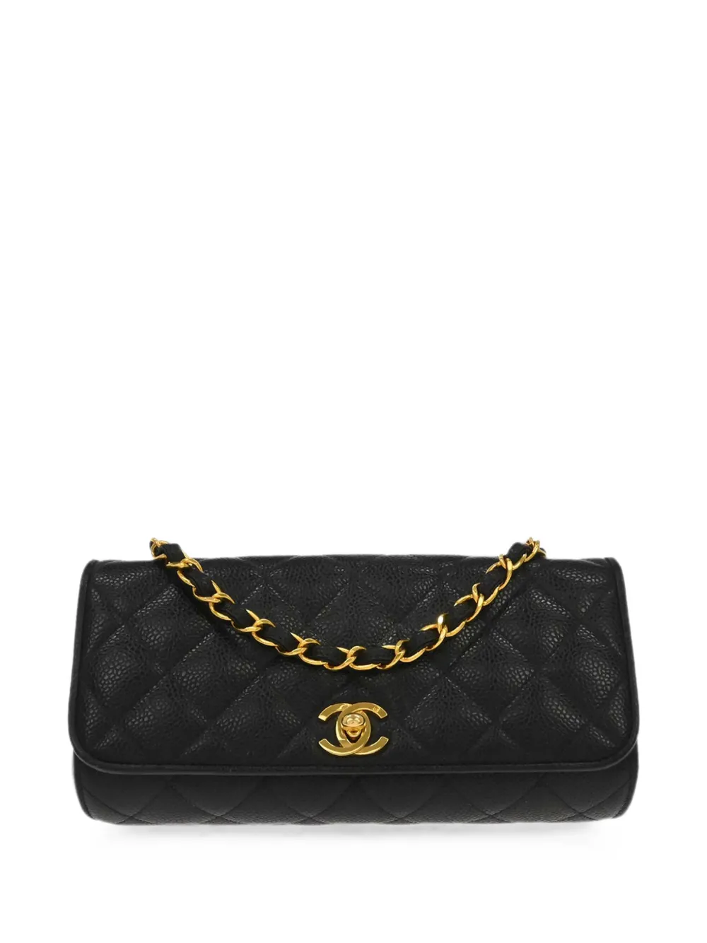 CHANEL Pre-Owned 1995 quilted Caviar leather shoulder bag - Nero