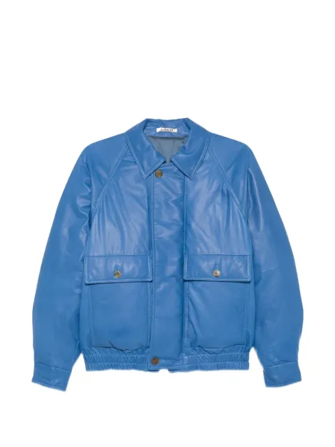 Auralee calf leather down jacket