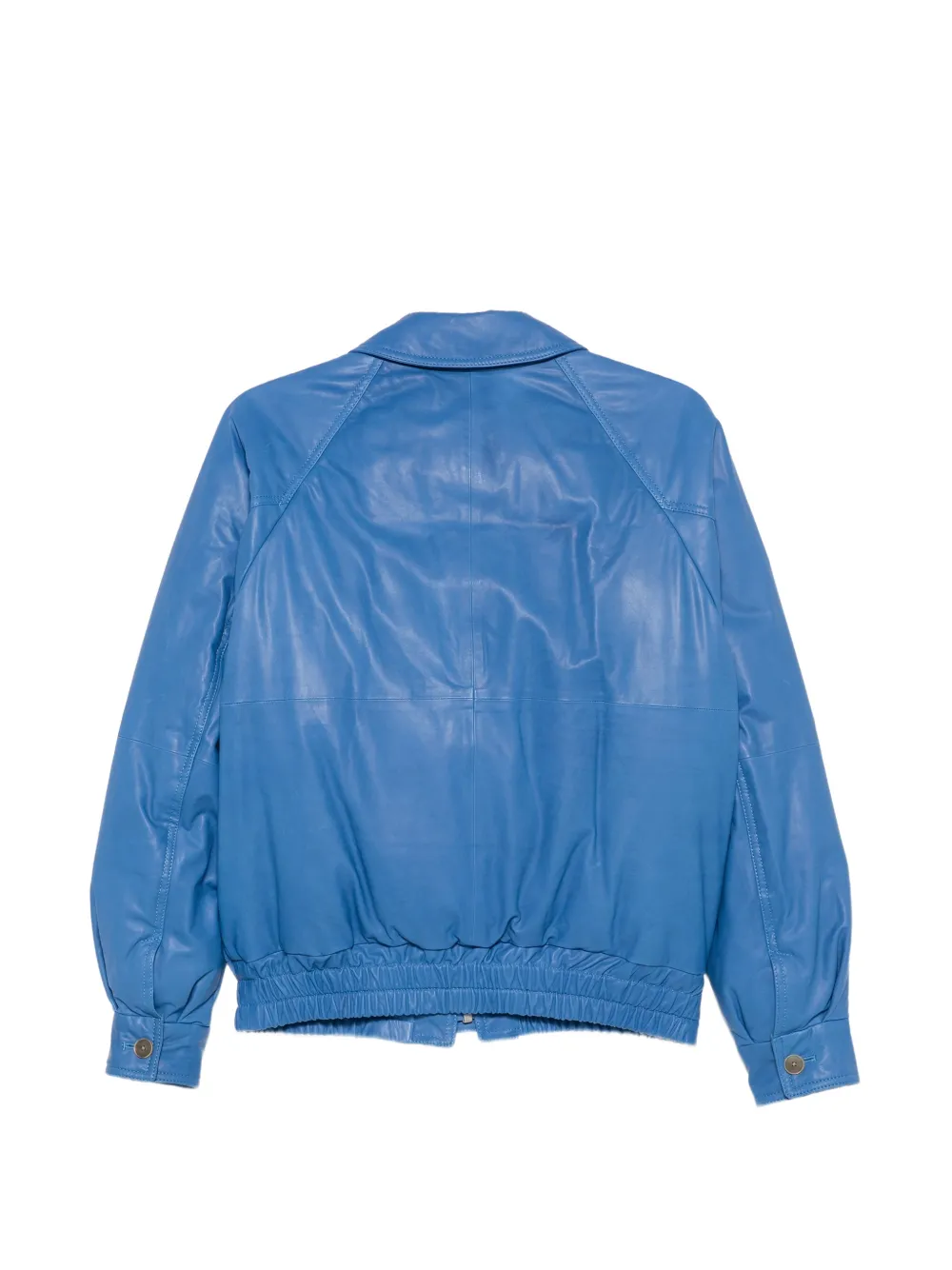 Auralee Donsjack van kalfsleer Blauw
