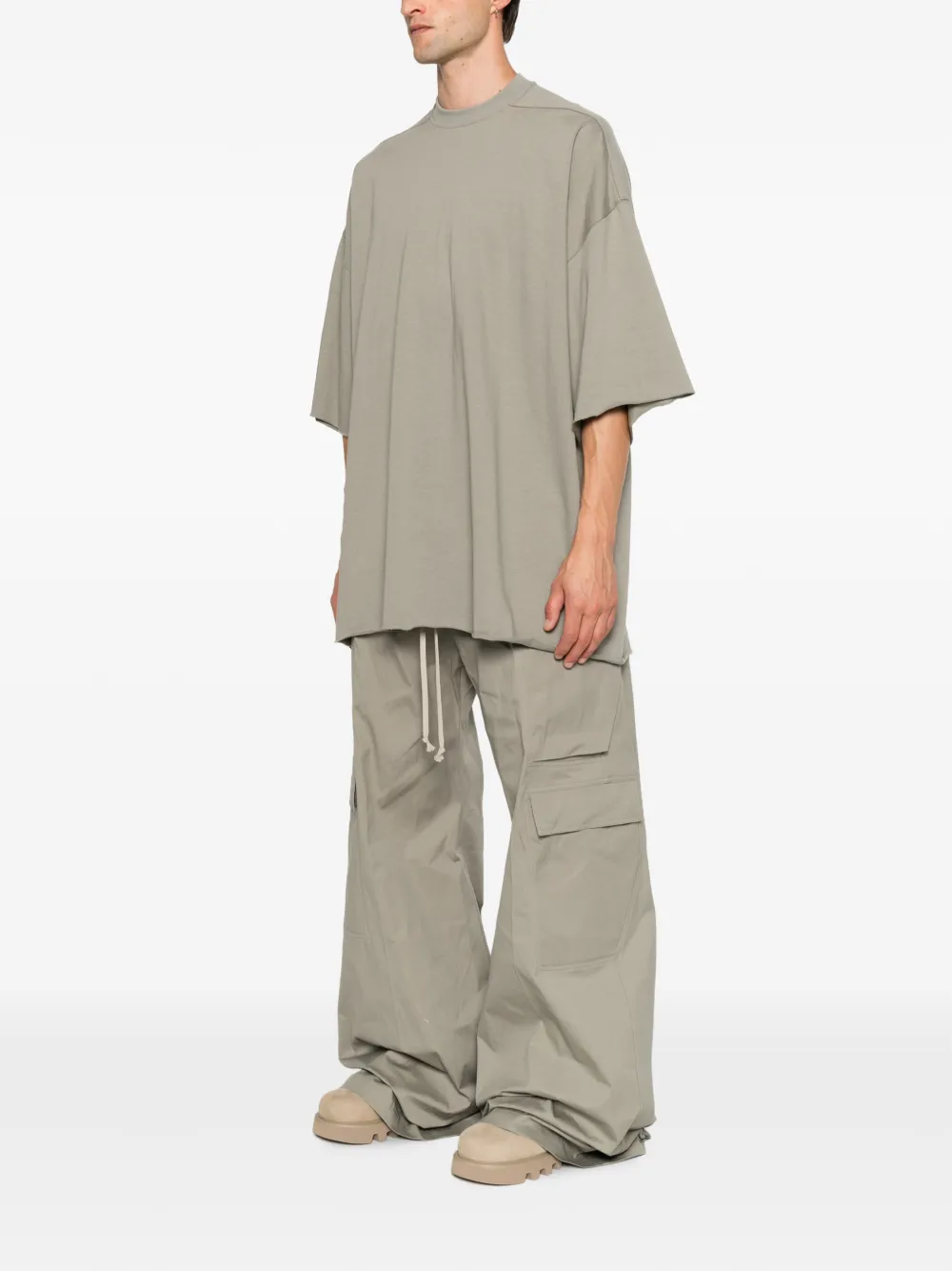 Rick Owens Gerafeld T-shirt Grijs