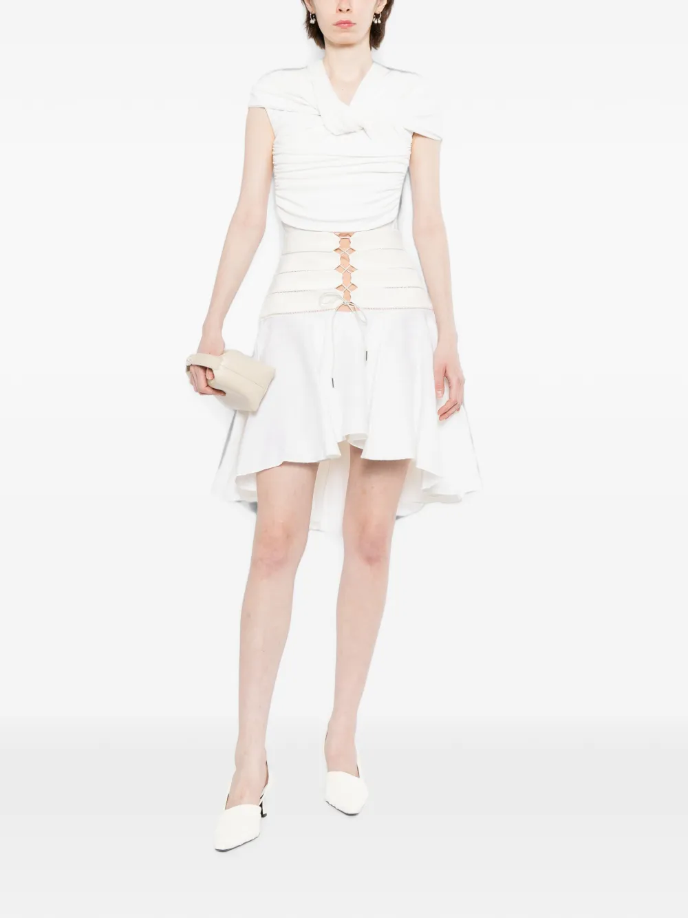 Antonio Berardi Flared rok Beige