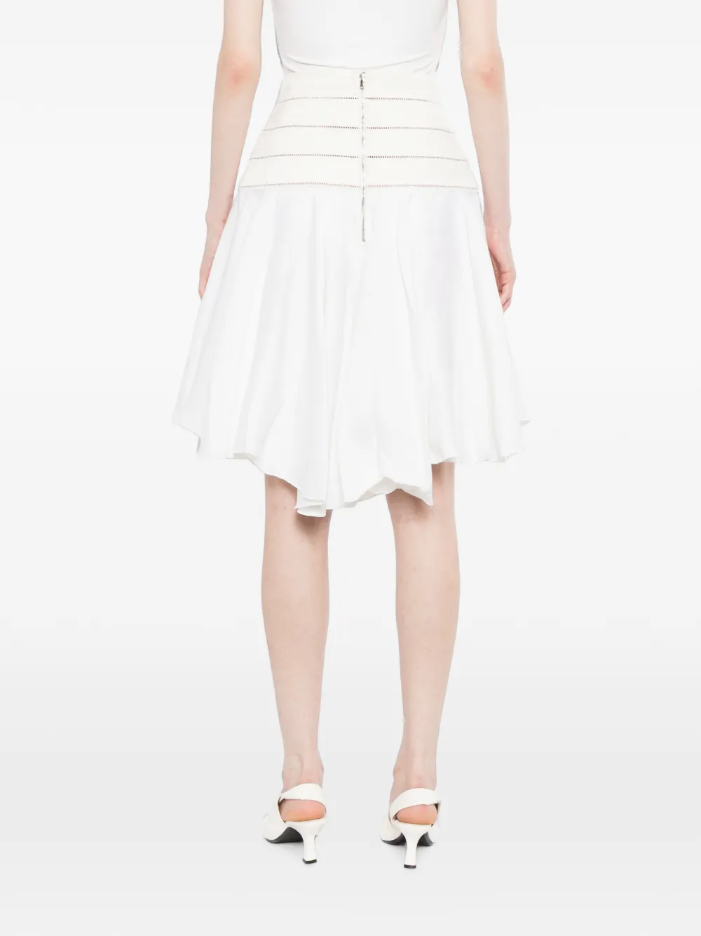 Antonio Berardi Flared rok Beige