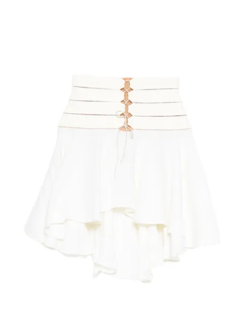 Antonio Berardi lace-up flared skirt
