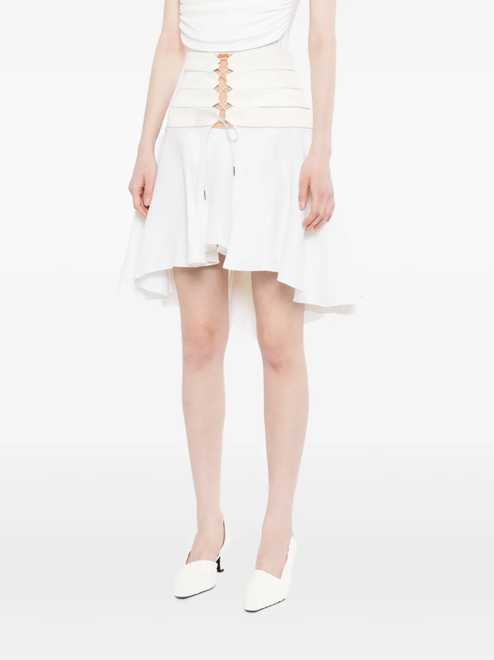 Antonio Berardi Flared rok Beige