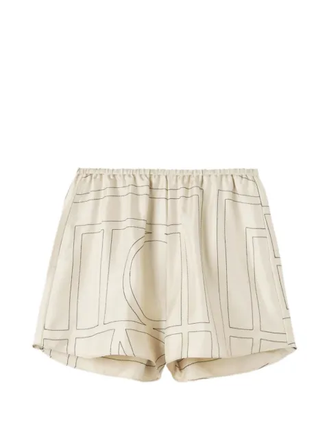 TOTEME shorts con estampado geométrico