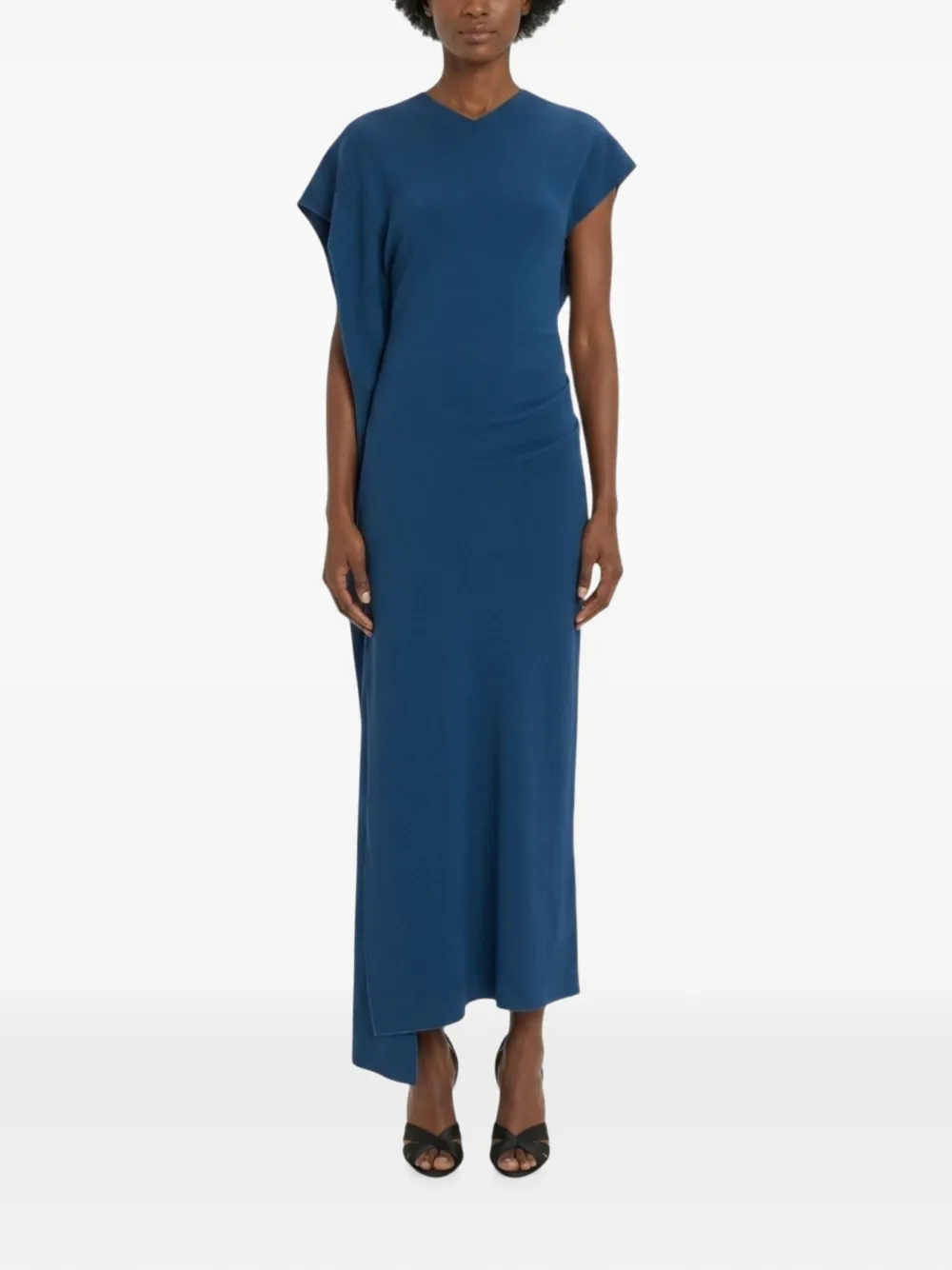 Victoria Beckham Victoria asymmetrische midi-jurk Blauw