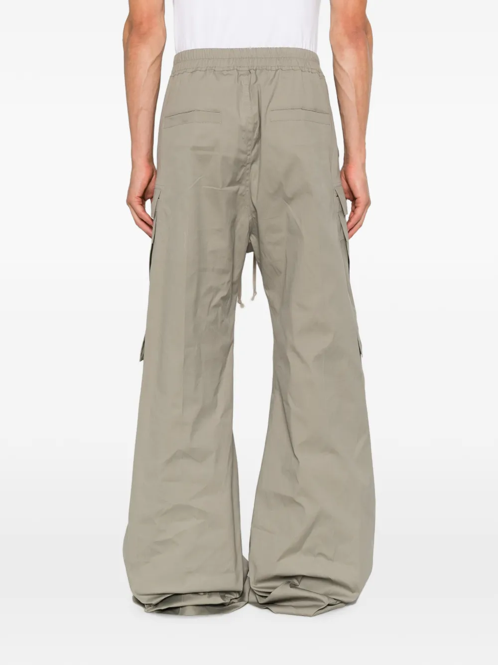 Rick Owens Cargobelas broek met wijde pijpen Grijs