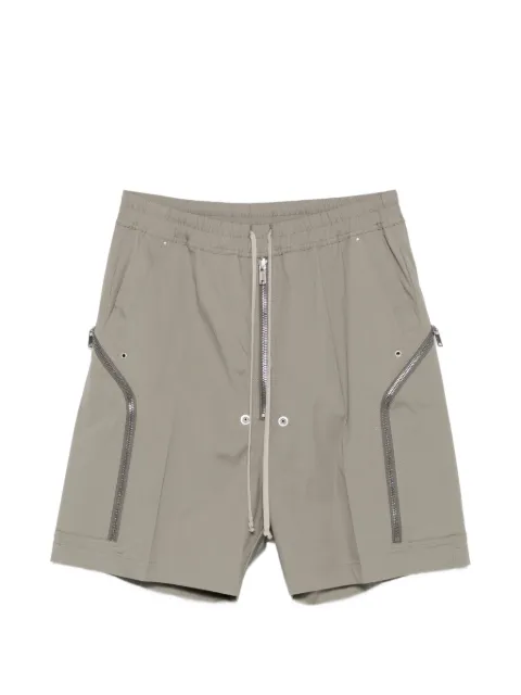 Rick Owens Heizer drawstring zip-detail shorts