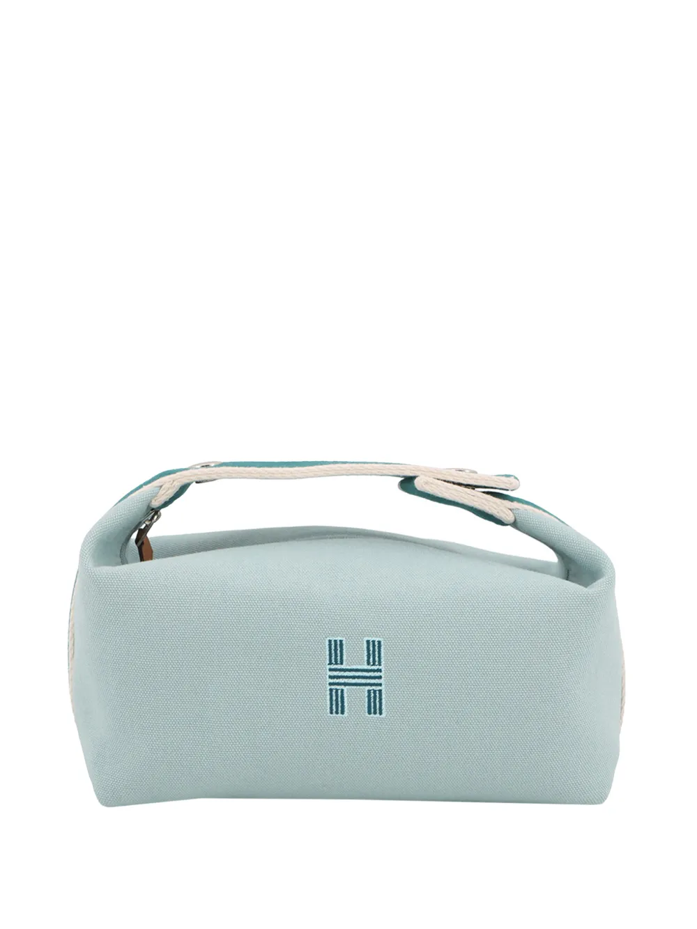 Hermès Pre-Owned Trousse Bride A Brac Case piccola in tela Toile 2010-2026 - Blu