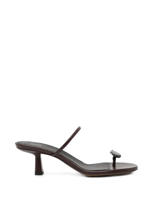 Neous Pebble-embellished Thong Sandals in Brown
