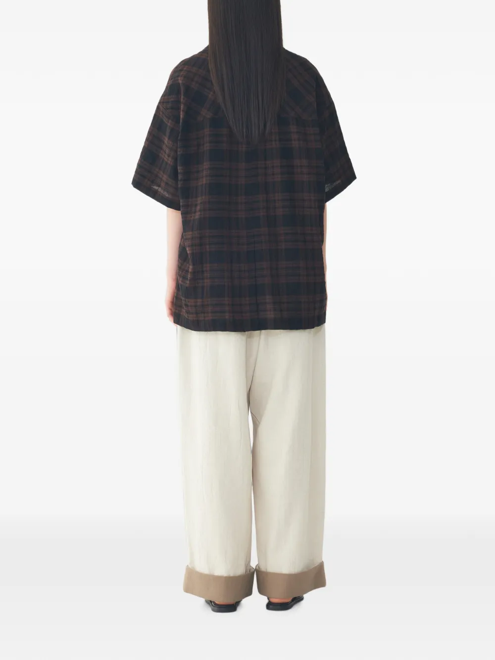 TOMBOY Geruit overhemd Bruin