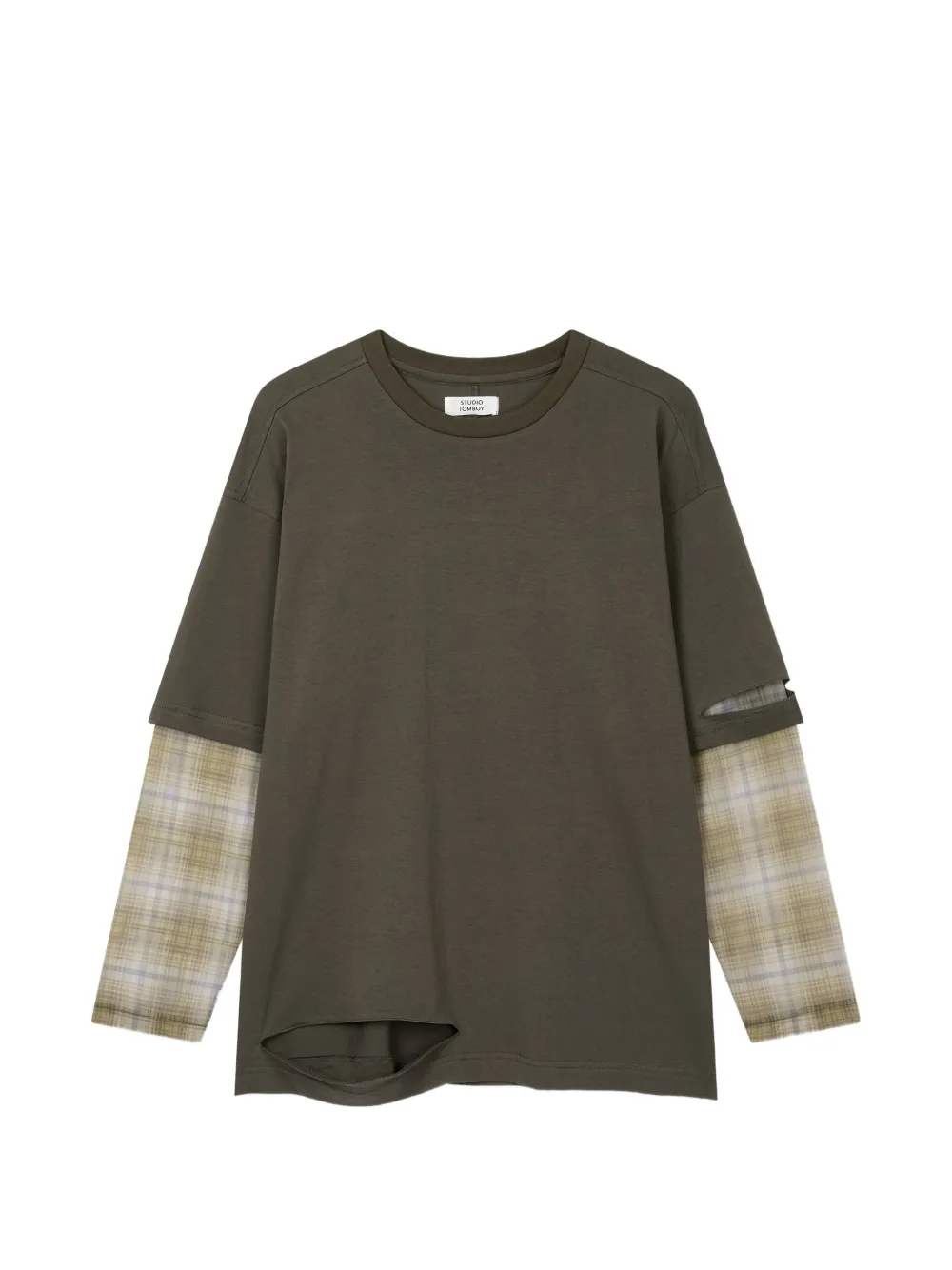 TOMBOY layered distressed T-shirt
