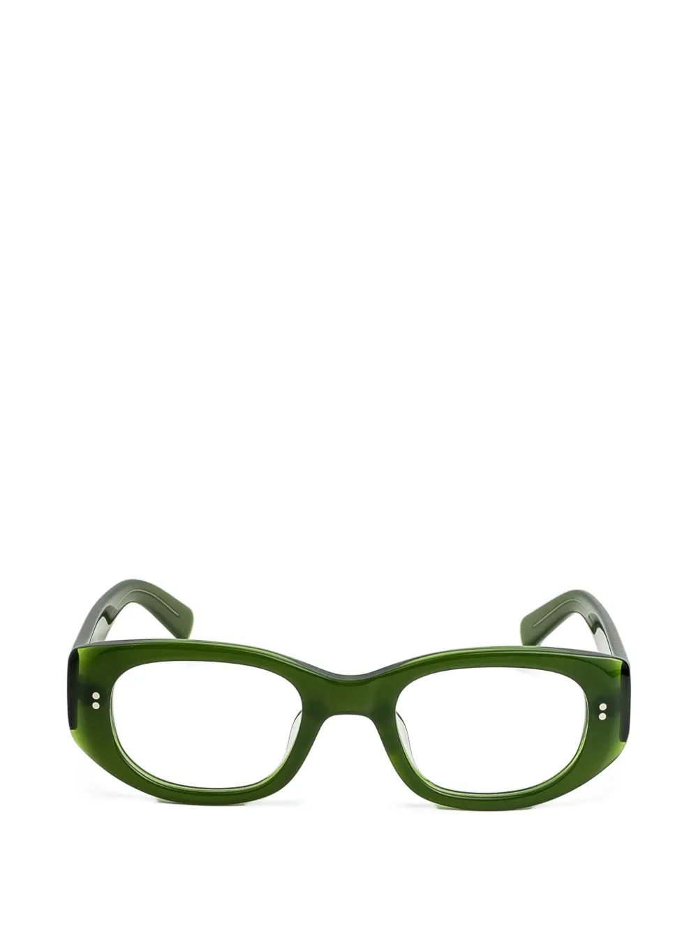 akila Silvia oval-frame glasses - Verde