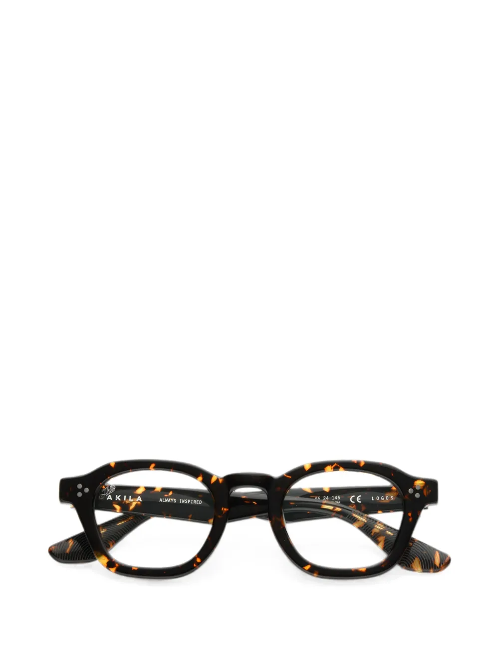 akila Occhiali Logos con montatura geometrica - Nero