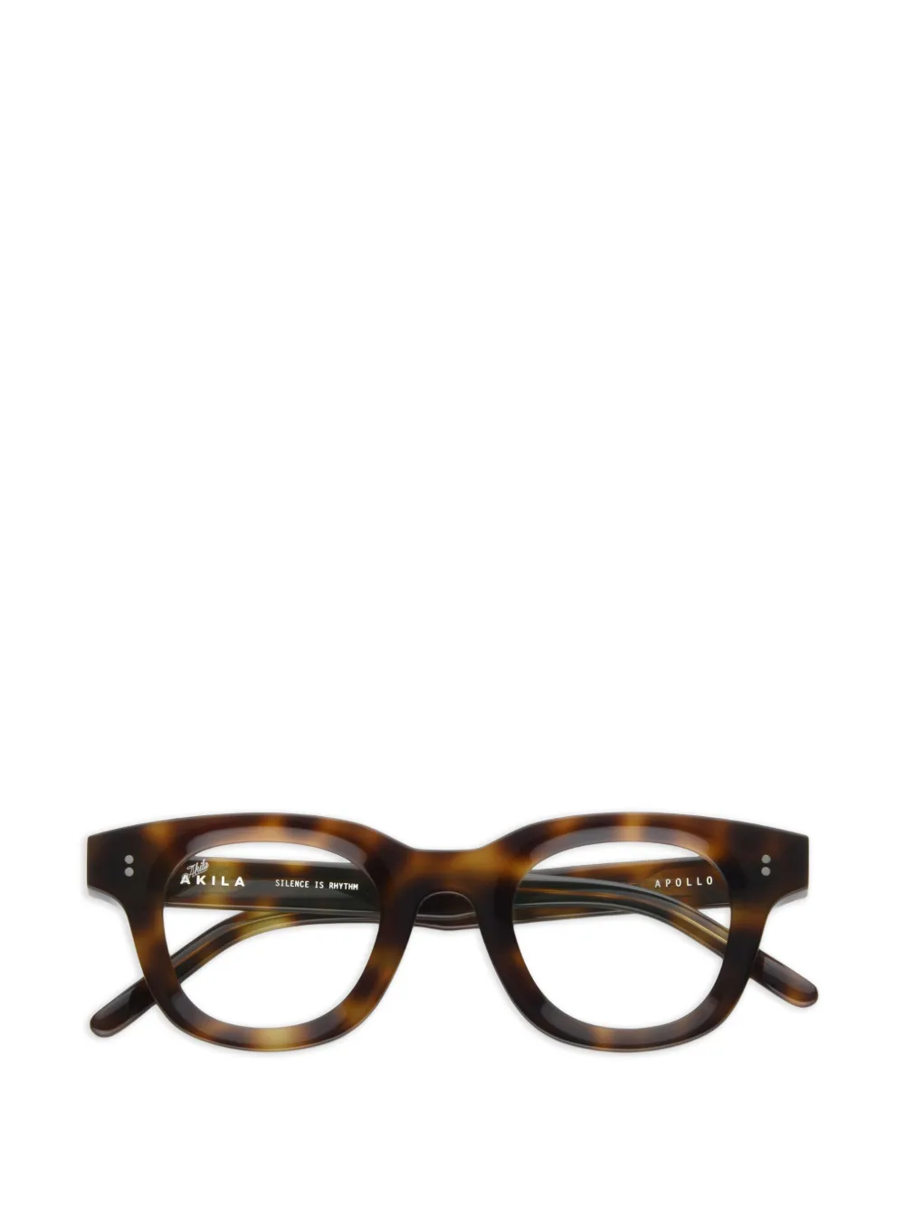 akila Occhiali Apollo geometrici - Marrone