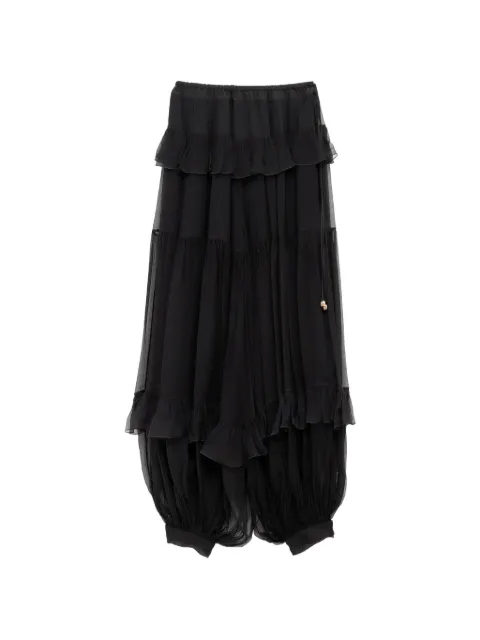 Chloé ruffled tiered maxi trousers