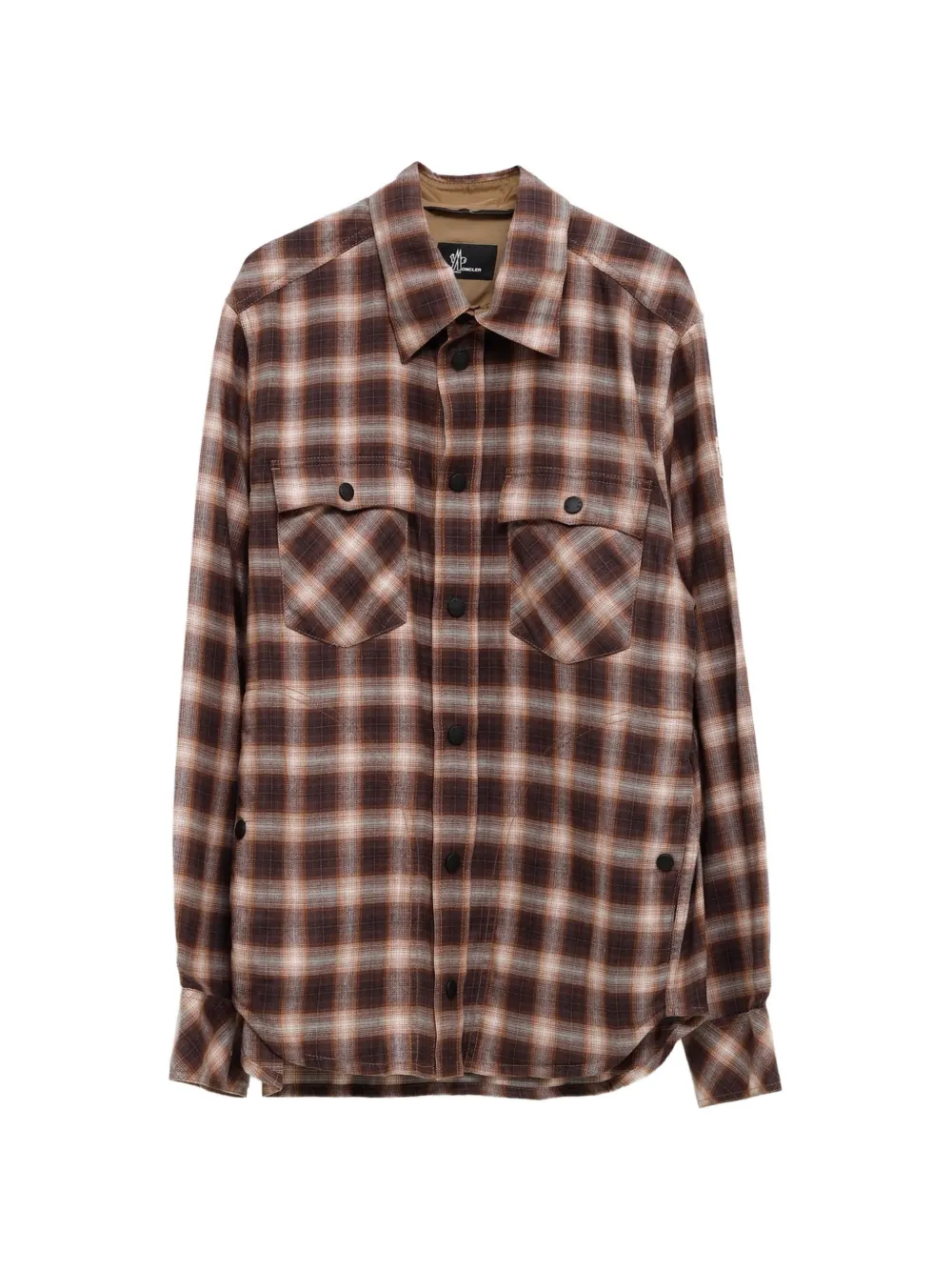 Moncler Grenoble check-pattern long-sleeve shirt