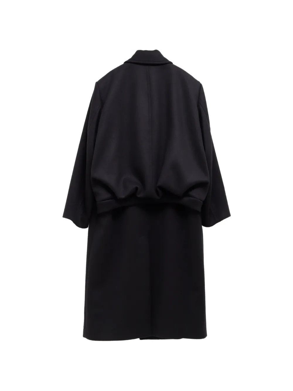 Balenciaga Jas met gesmockte rug Zwart