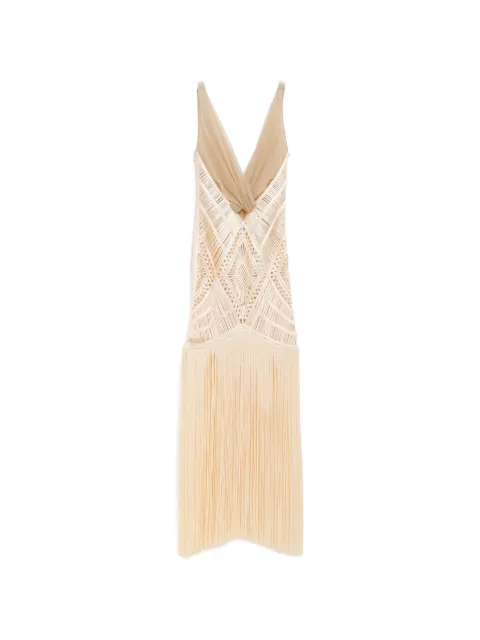 The Attico ivory midi dress