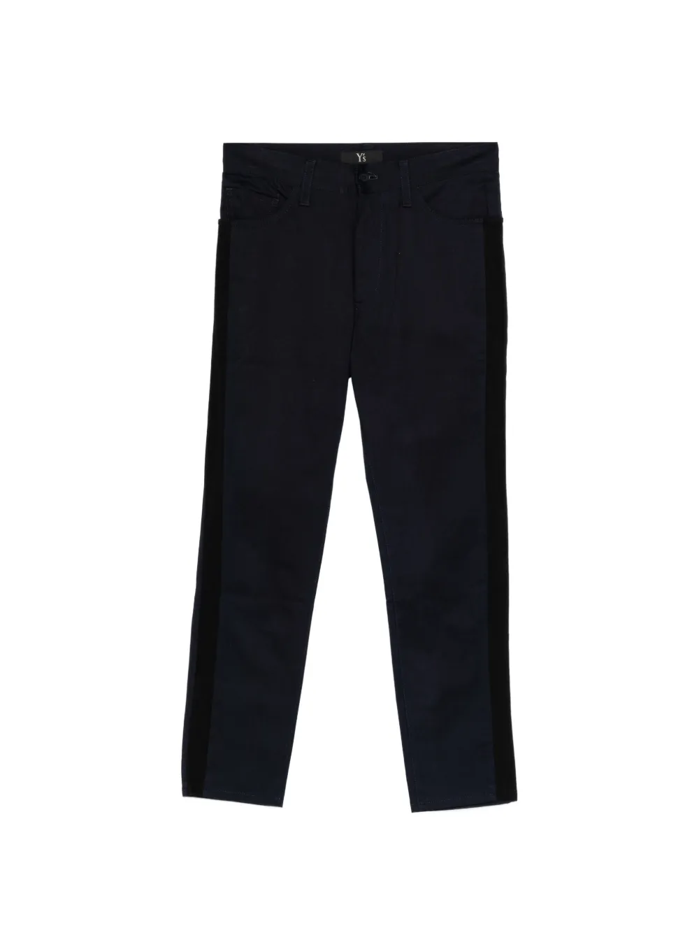 Y's side-stripe trousers - Blu