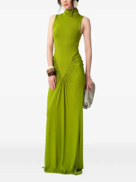 CONCEPTO Rivera ruched sleeveless maxi dress