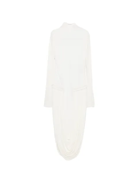 Stella McCartney draped-detail midi dress