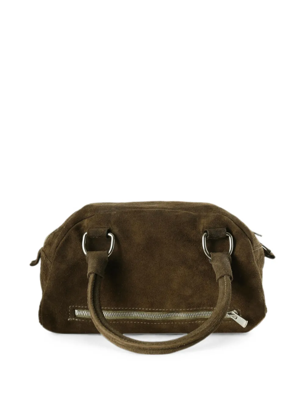 Guidi Suède clutch met handvat Bruin