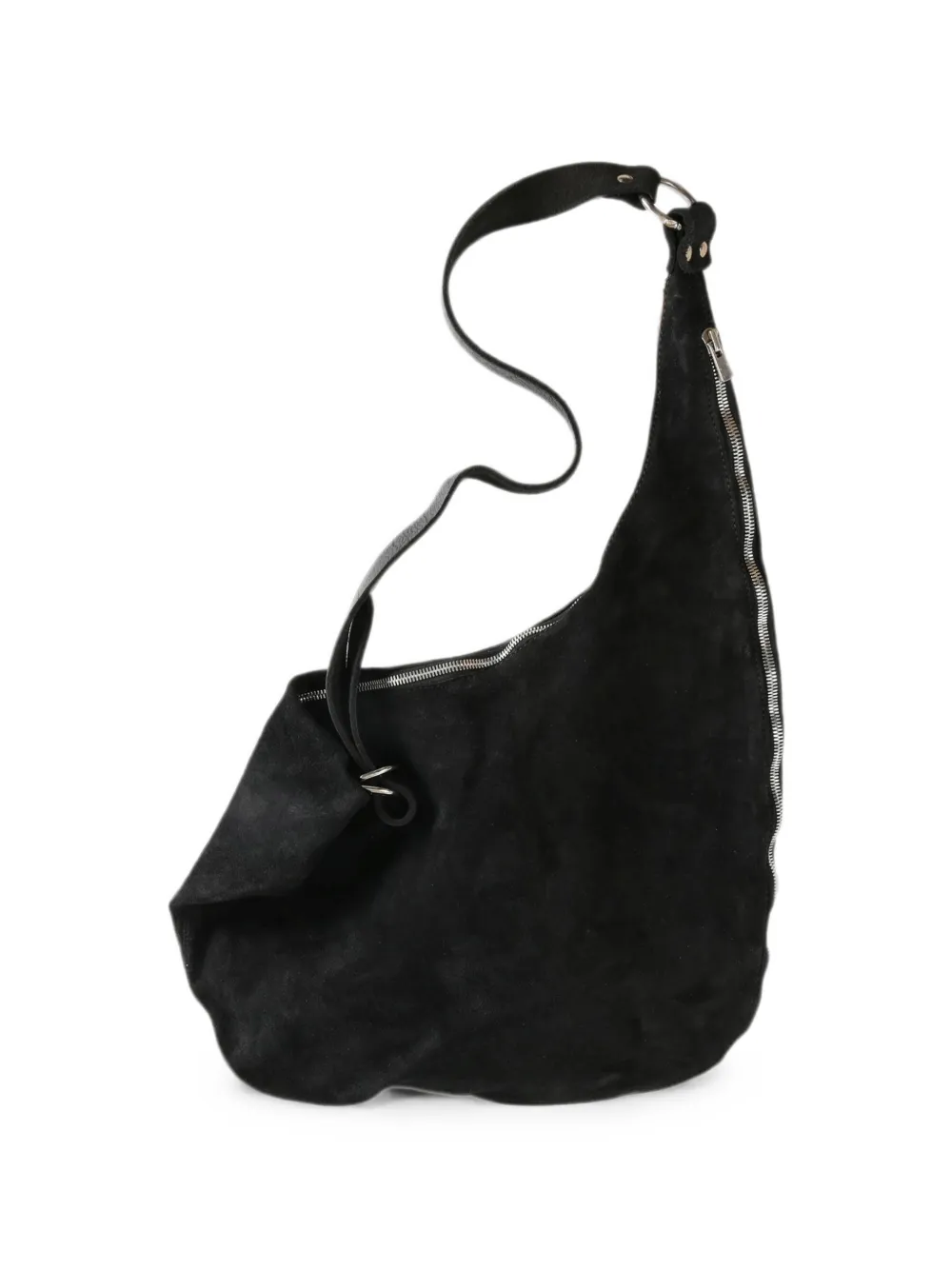 Guidi Shopper met rits Zwart