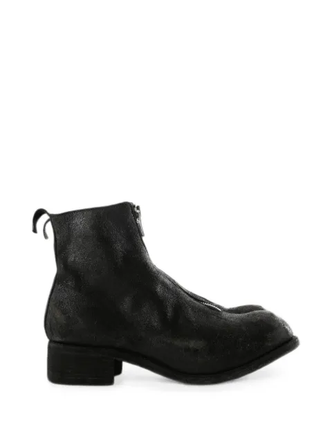Guidi PL1 front-zip ankle boots