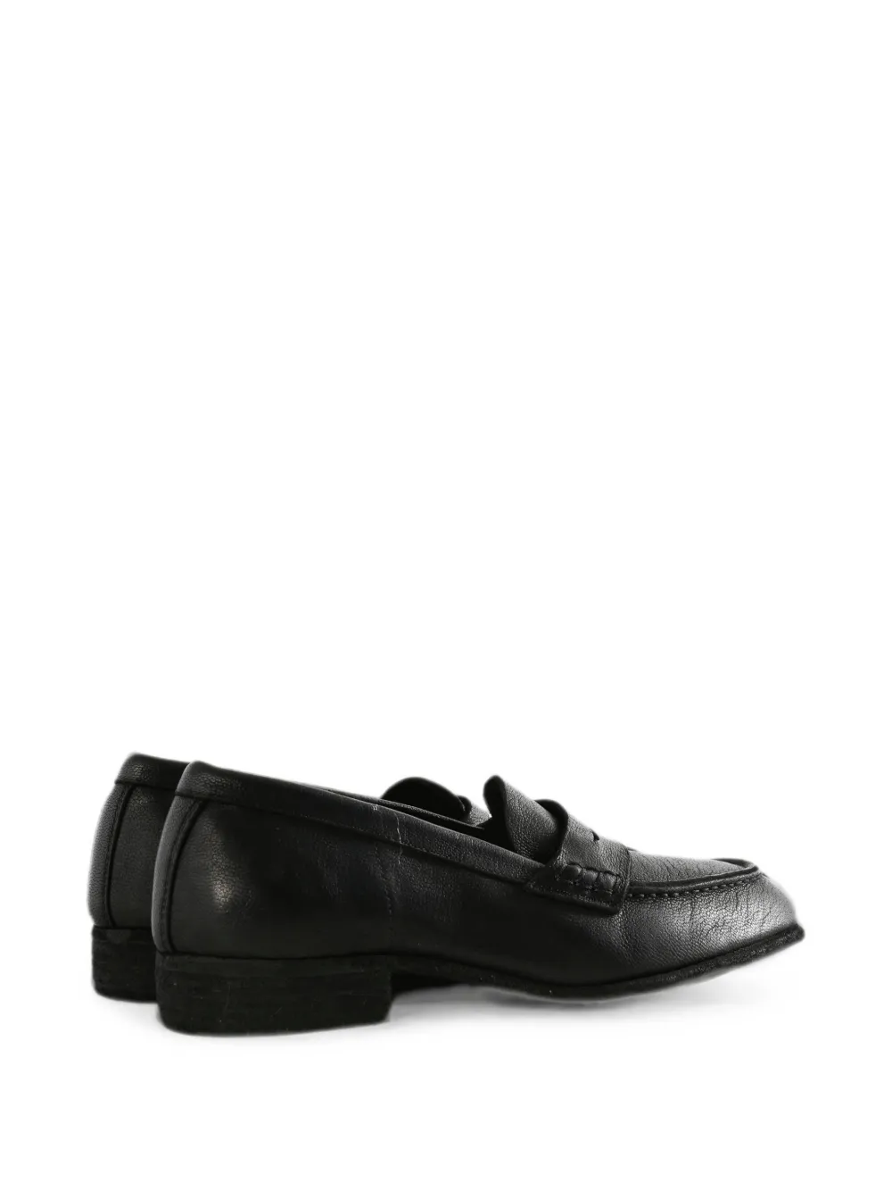  Guidi Leather Loafers - Negro 