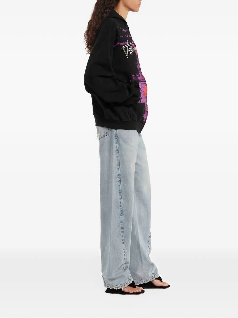 Balenciaga Hoodie met rits Zwart