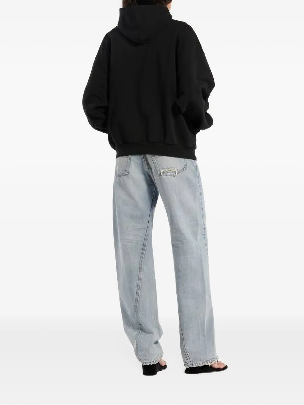 Balenciaga Hoodie met rits Zwart