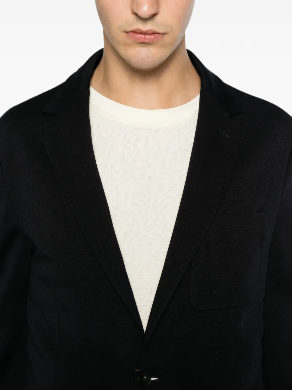 Canali Blazer met enkele rij knopen Zwart