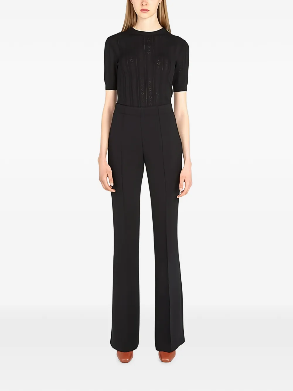 Ferragamo Flared pantalon Zwart