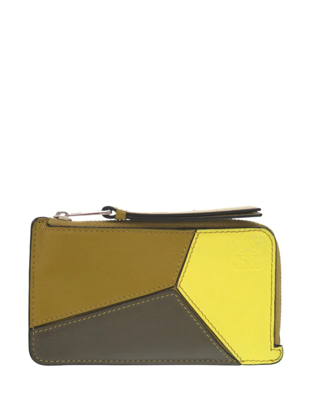 Loewe Pre-Owned 2022 Tricolor Puzzle Card Holder Münztäschchen - Grün