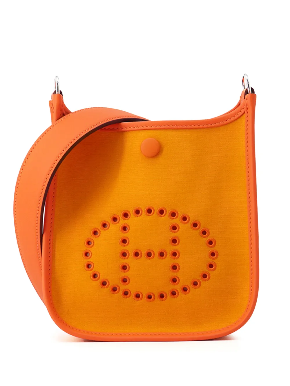 Hermès Pre-Owned Borsa a spalla Toile Officier and Swift Neo Evelyne 16 2024 - Arancione
