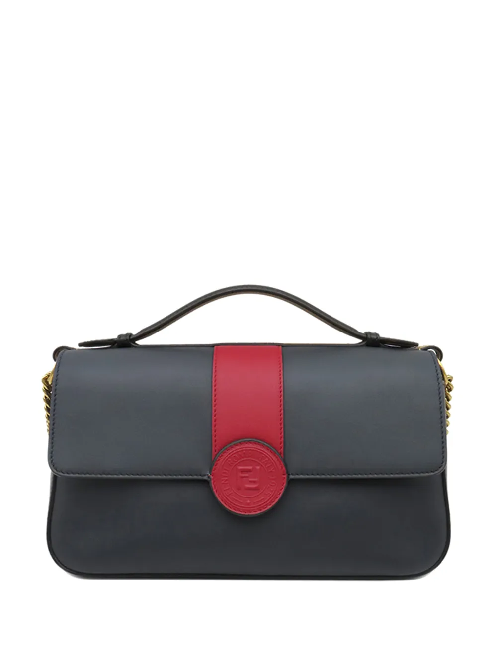 Fendi Pre-Owned Borsa a tracolla Double F Baguette 2010-2026 - Blu
