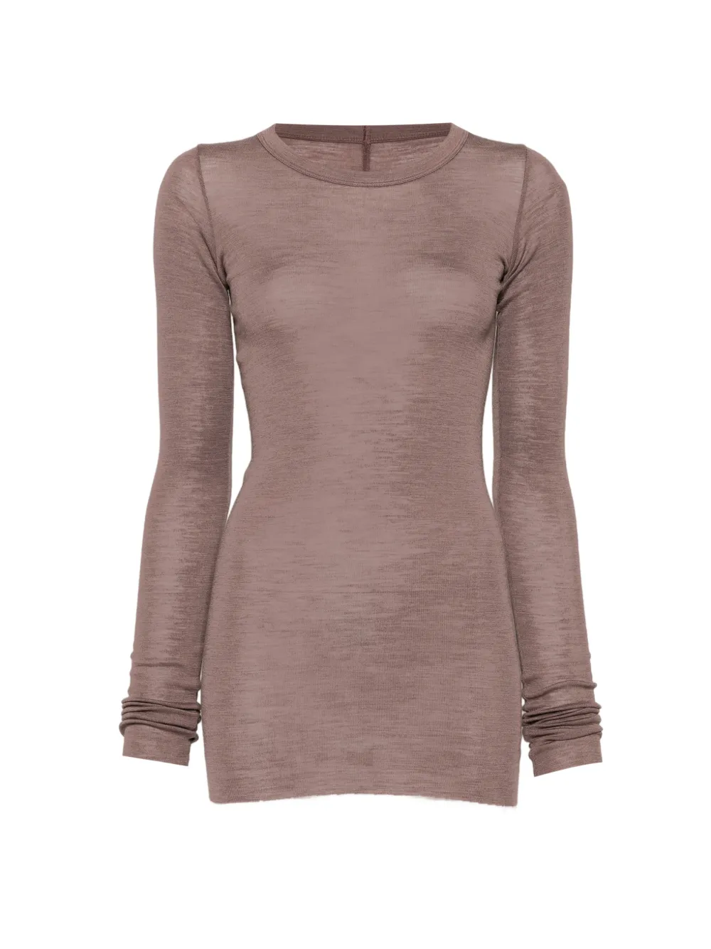 Rick Owens ribbed long-sleeves T-shirt - Viola