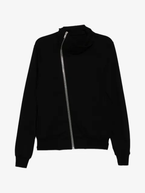 Rick Owens asymmetric-zip funnel-neck jacket