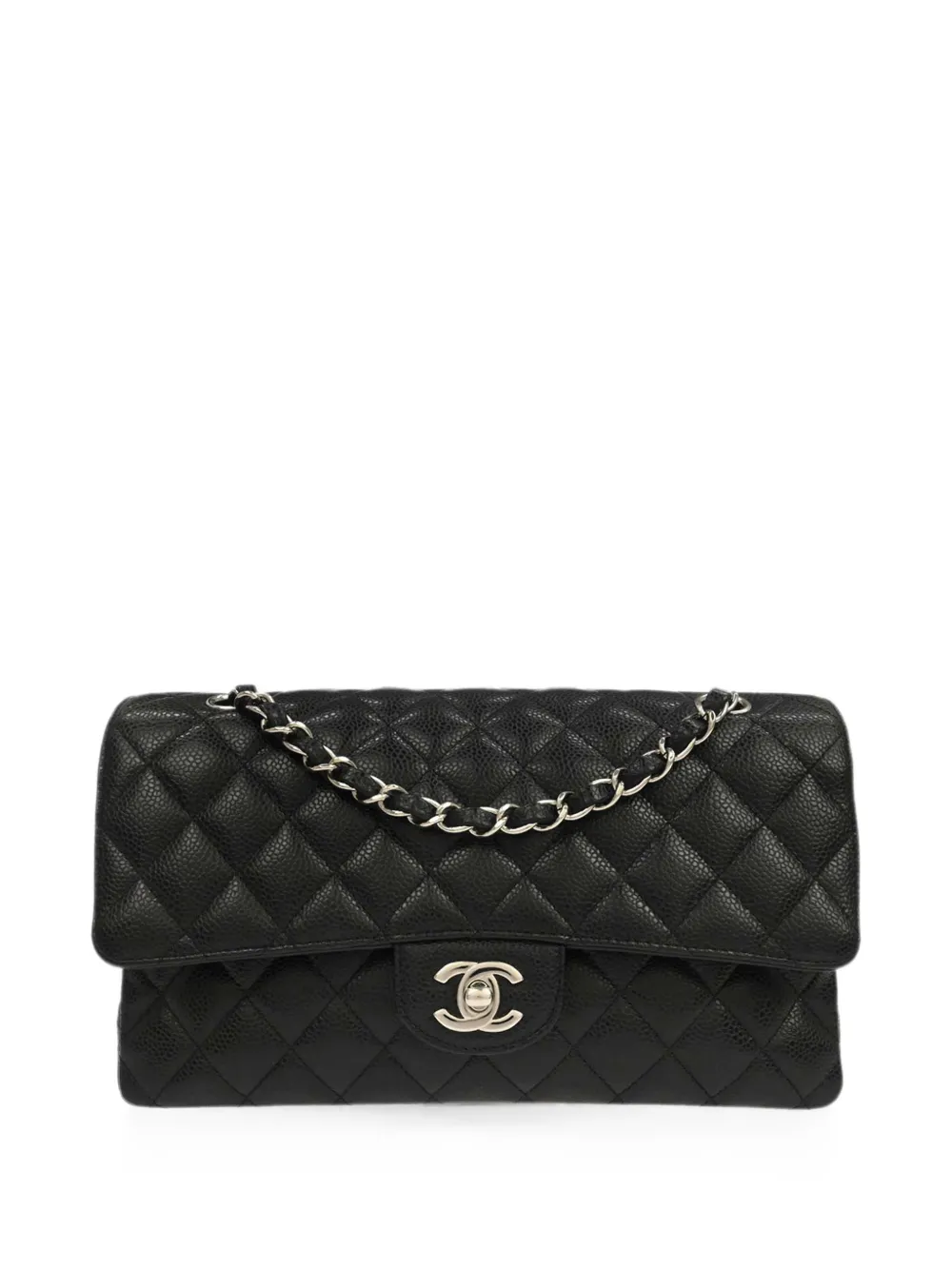 CHANEL Pre-Owned 2017 medium Double Flap shoulder bag - Black
