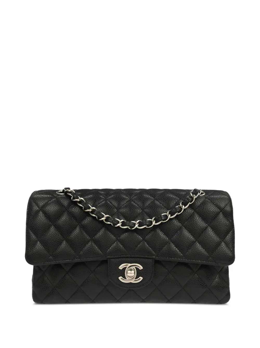 CHANEL Pre-Owned 2017 medium Double Flap shoulder bag - Black