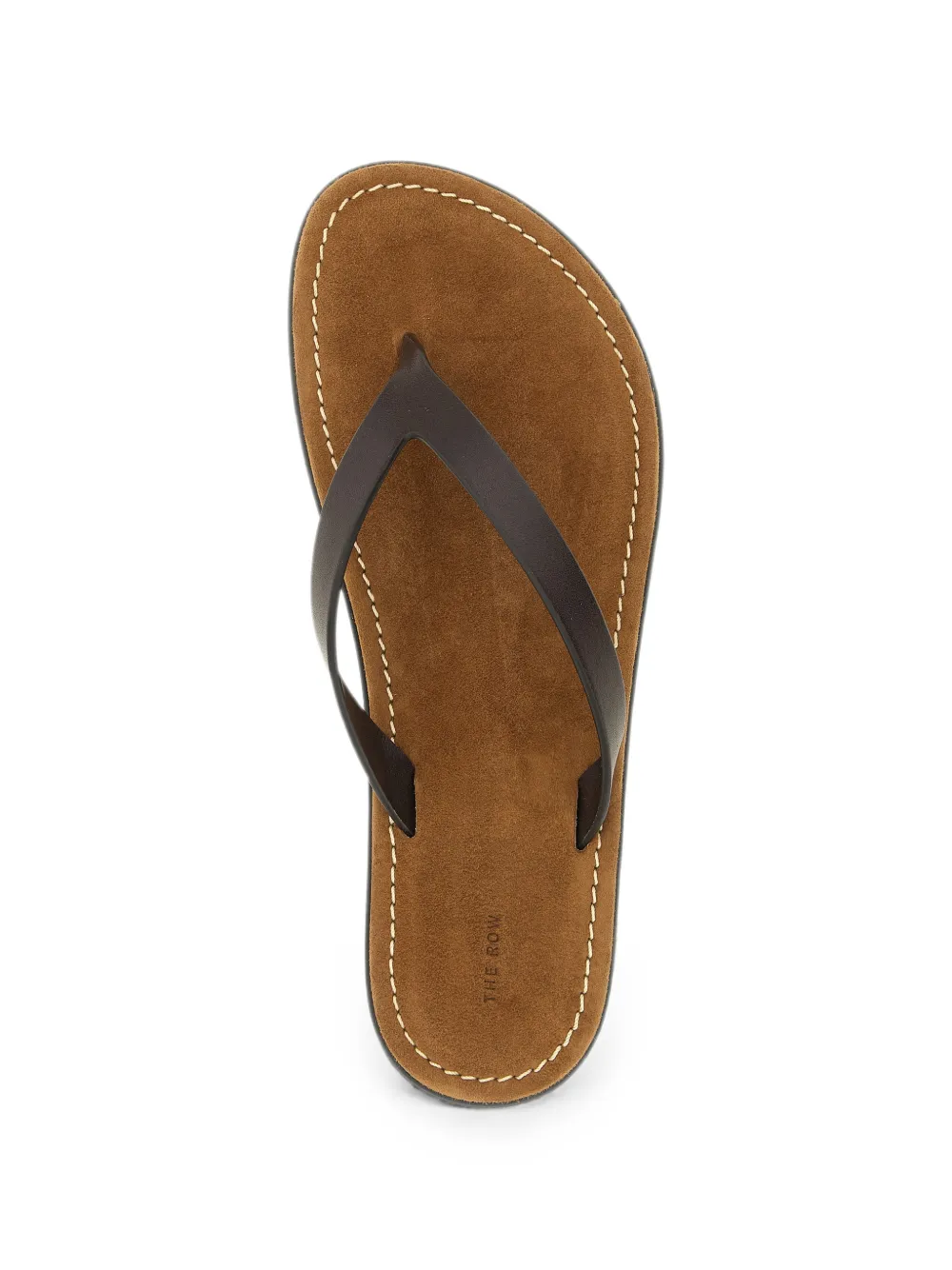 The Row Beach leather sandals Bruin