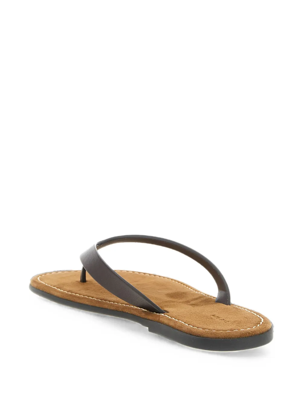 The Row Beach leather sandals Bruin
