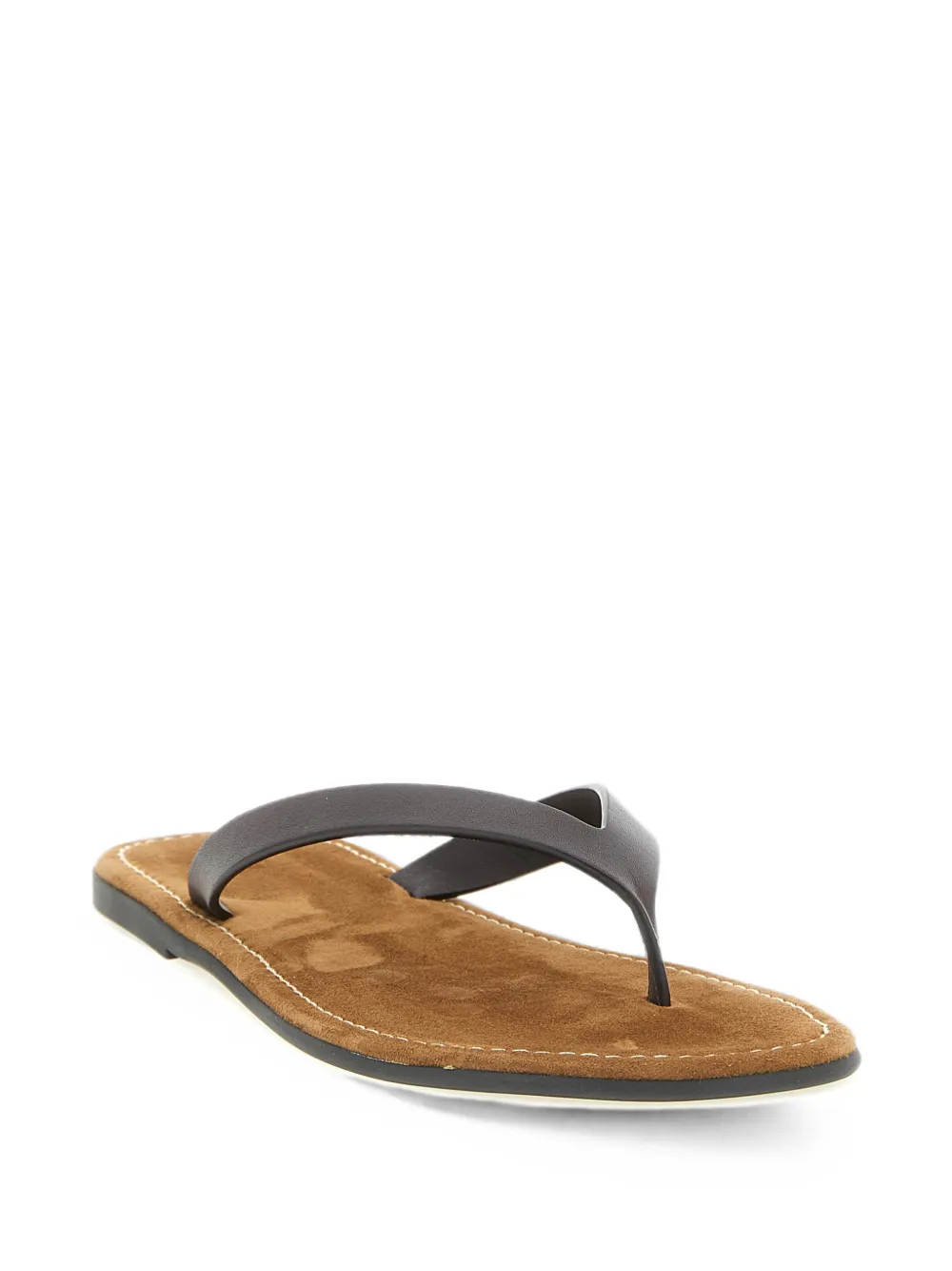 The Row Beach leather sandals Bruin