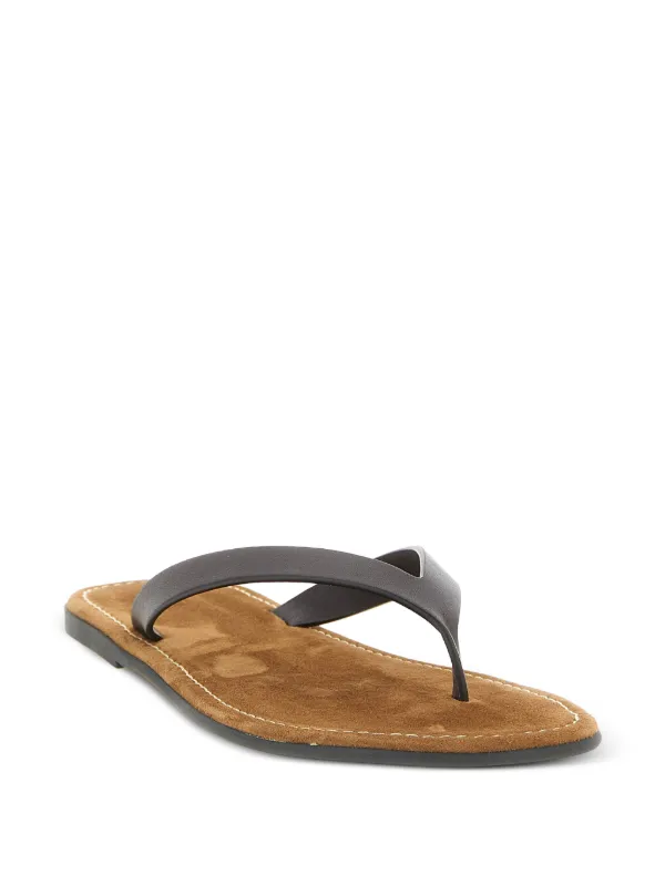 THE ROW レザー ストラップ サンダル The Row レザー サンダル | ブラウン | FARFETCH JP