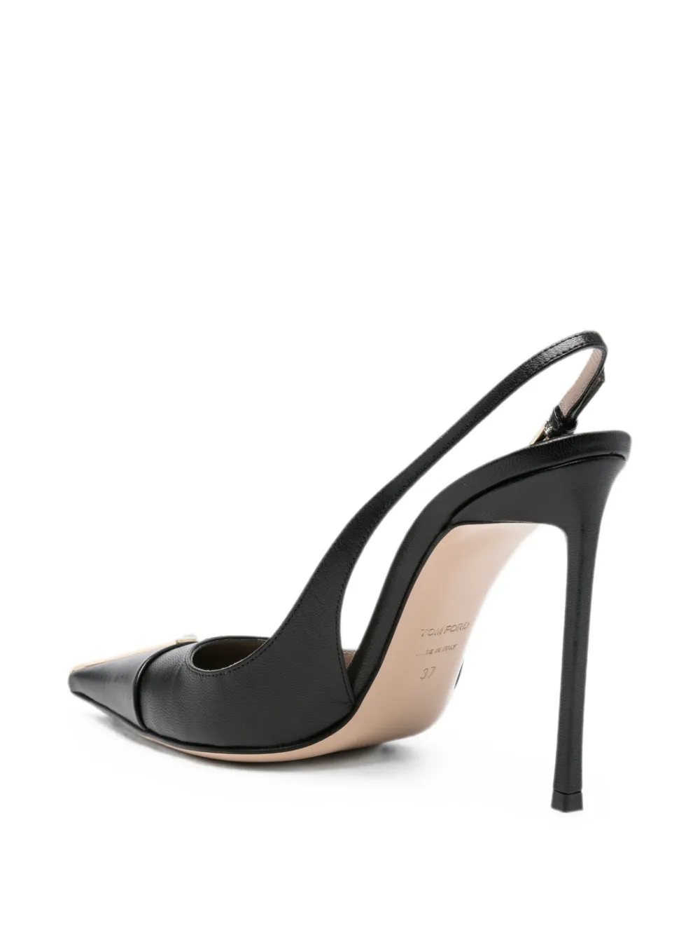 TOM FORD T-line slingback heeled pumps Zwart