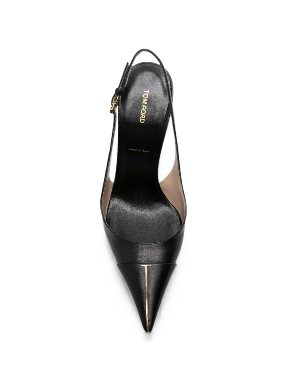 TOM FORD T-line slingback heeled pumps Zwart