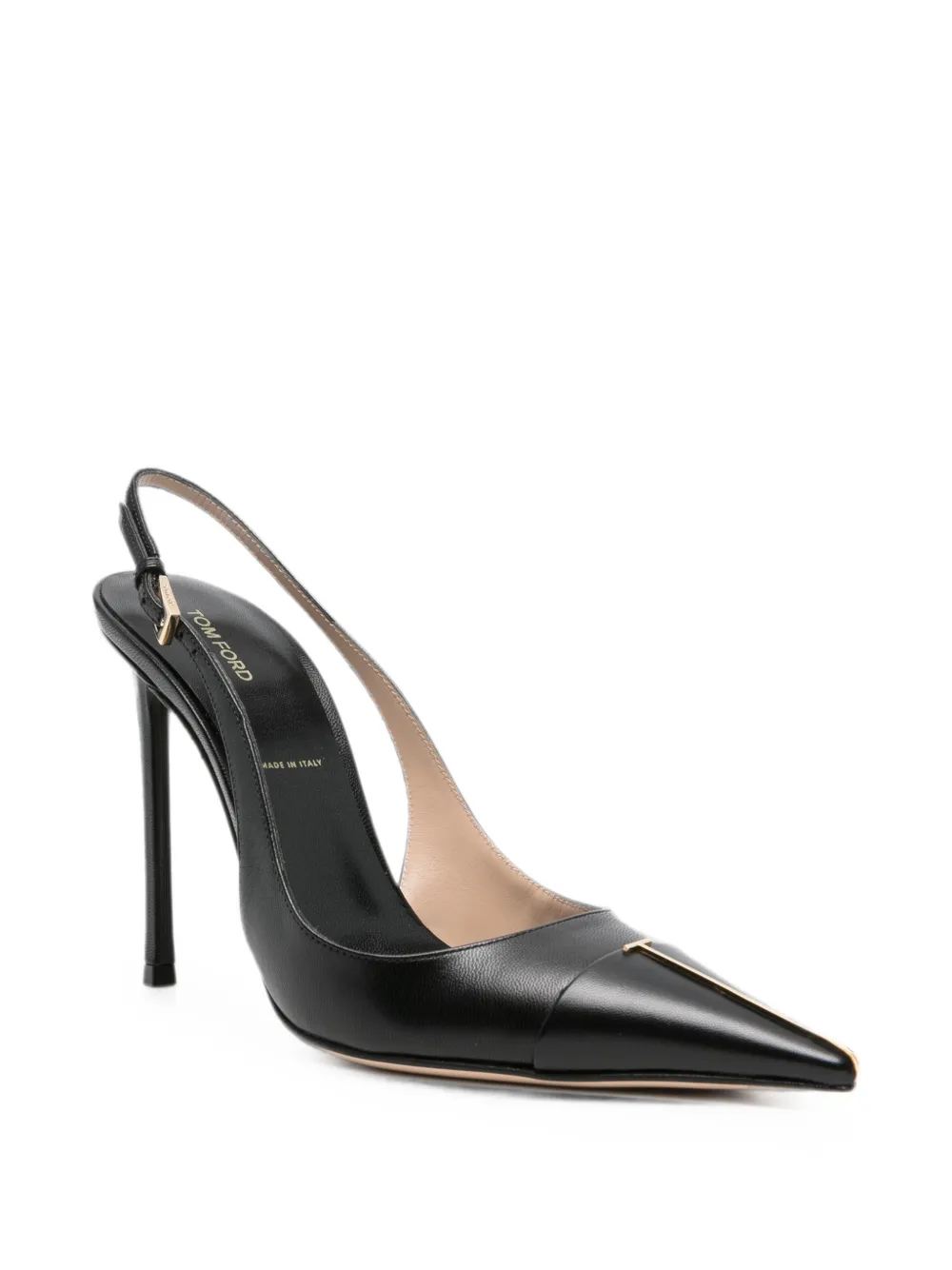 TOM FORD T-line slingback heeled pumps Zwart